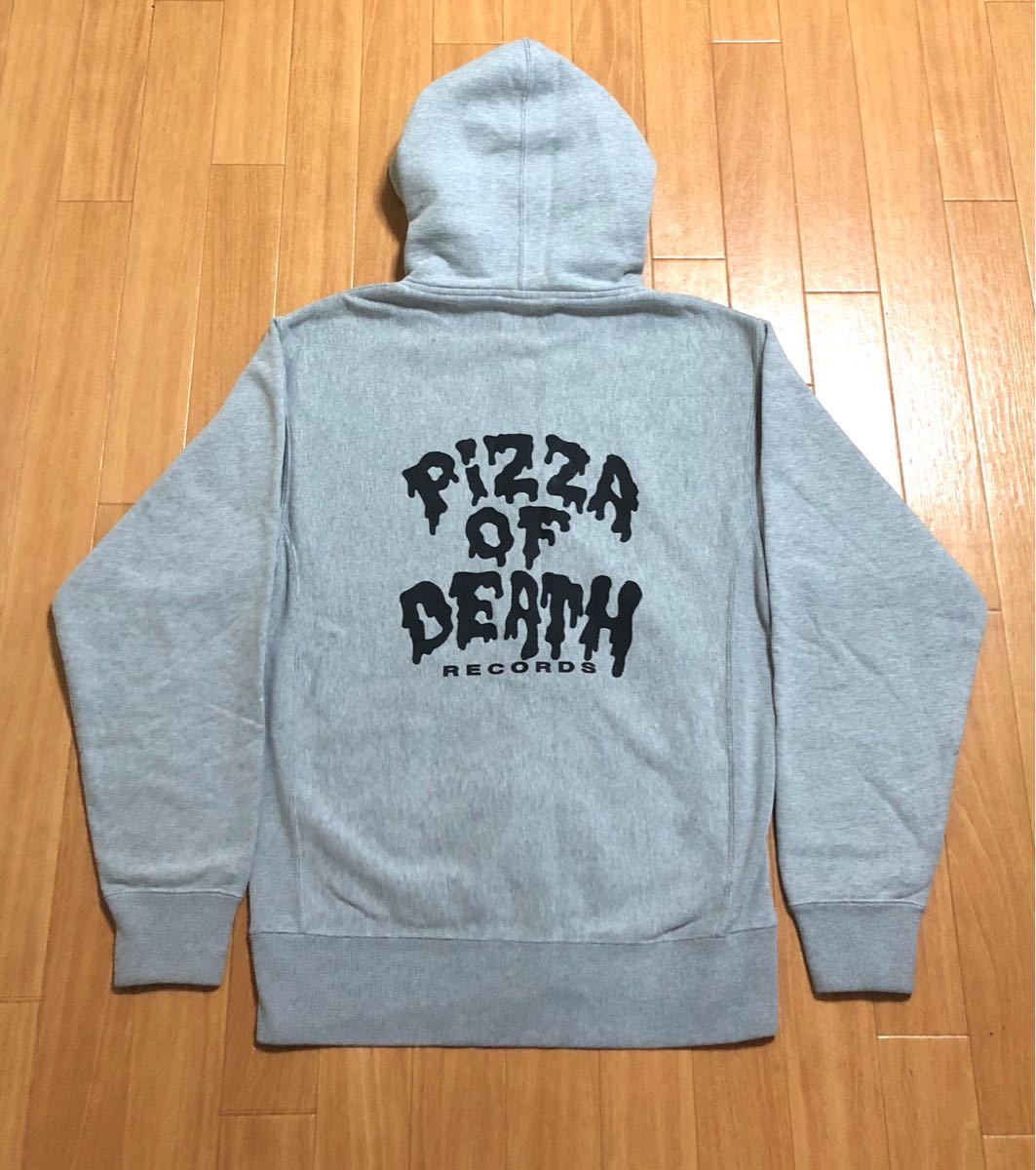 pizza of death HOODIE フーディー パーカー グレー Mサイズ ken yokoyama