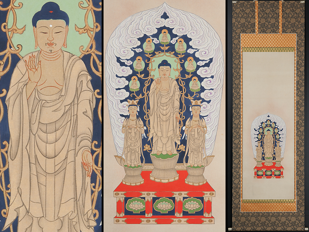 稀少 アンティーク 善光寺 御本尊 一光三尊阿弥陀如来像 阿弥陀如来