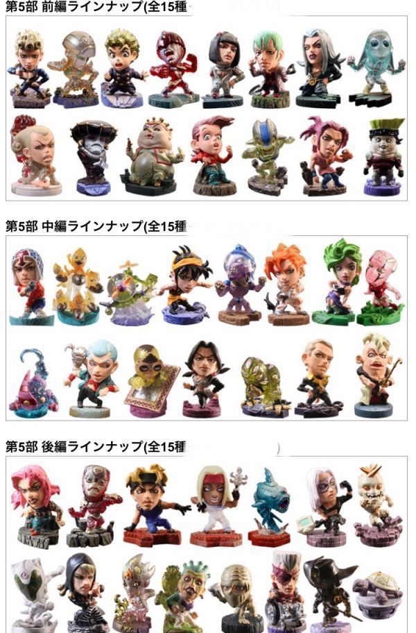 第五部】ジョジョの奇妙な冒険 キャラヒーローズ ジョジョの奇妙な冒険