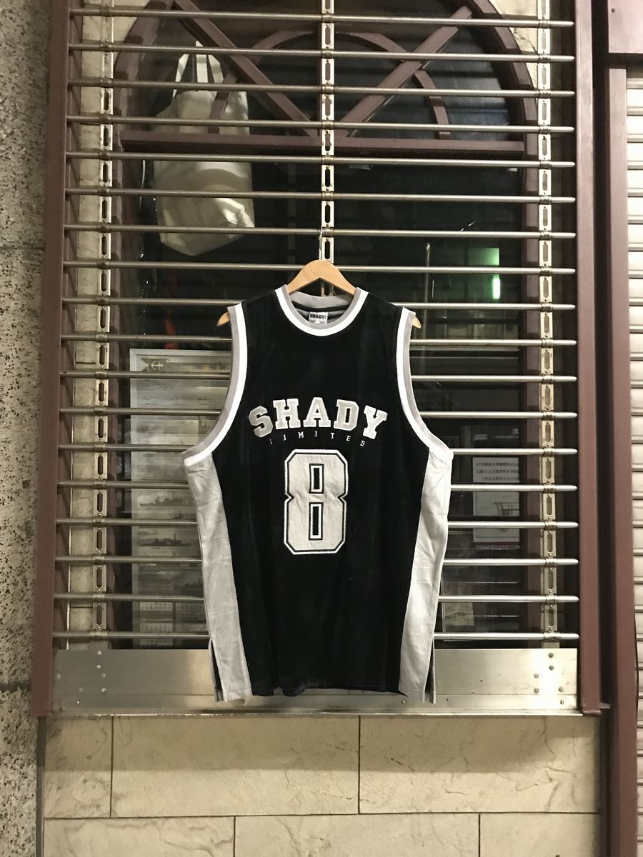 SHADY ltd エミネム オールド 00s古着 ベロア ユニフォームシャツ