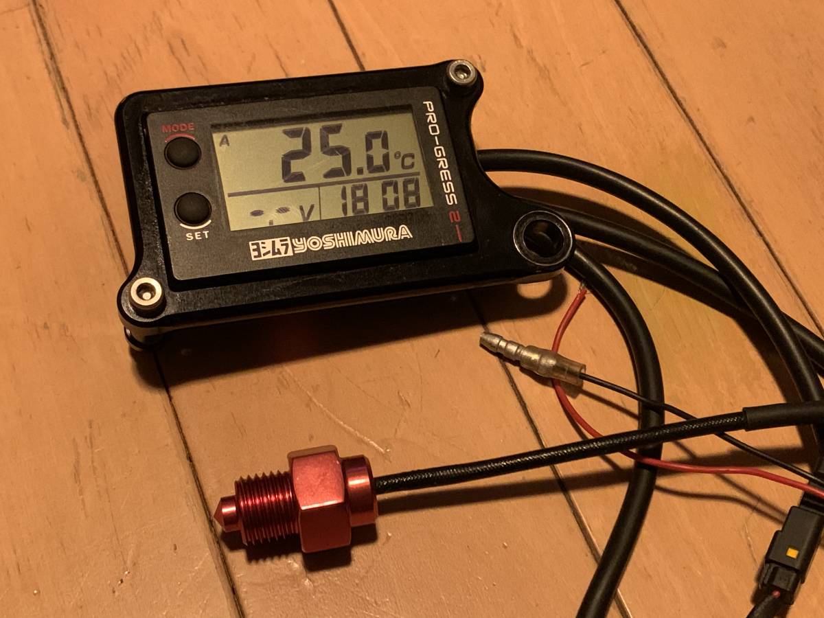 DタイプヨシムラテンプメーターPRO-GRESS2 油温計XJR400