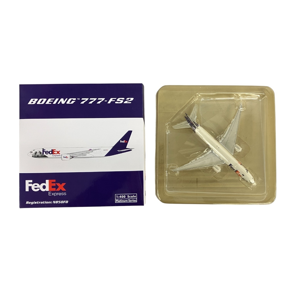 FEDEX 777-200F パンダ 飛行機 模型 Jc Wings 1/200 FedEx ボーイング