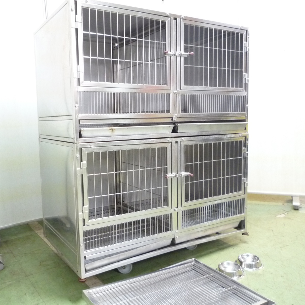 ステンレス犬舎ケージトリミングペットホテル動物病院業務用