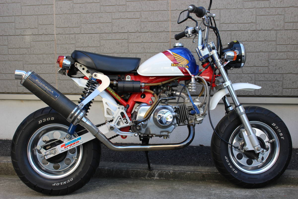 モンキー用タンク トリコロールカラー 美品 モンキー 純正ガソリン