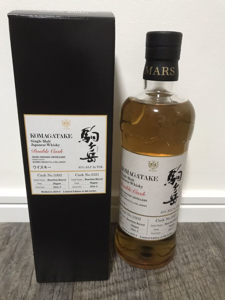 駒ケ岳 信州限定 ダブルカスク 2016 限定本数466ボトル 駒ケ岳 信州