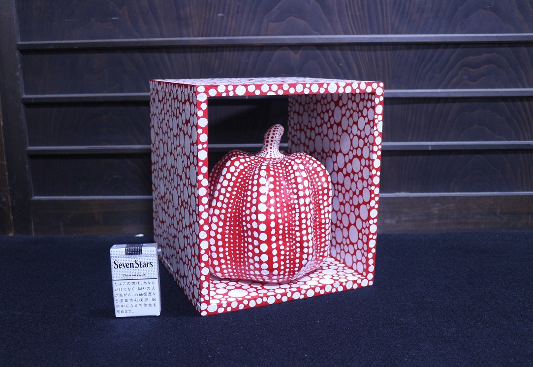 草間彌生 カボチャ型置物 オブジェ かぼちゃ（黄黒）｜草間彌生 アート