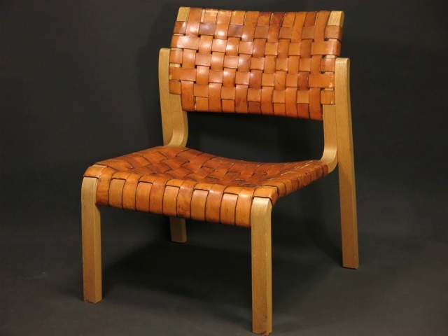 arflex オレンジレザー編み込み椅子 【公式通販】