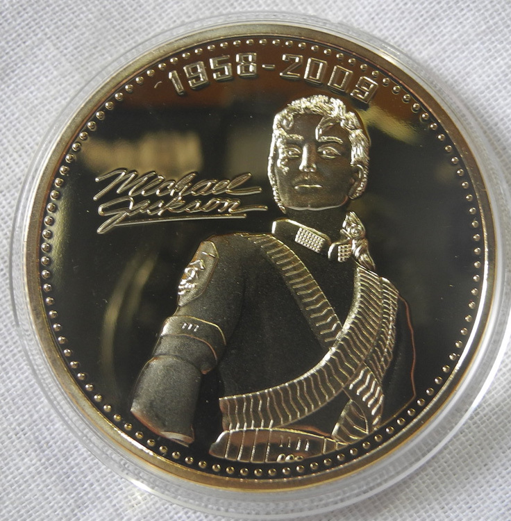 マイケルジャクソン来日記念 限定 金貨 シリアルナンバー入り18金