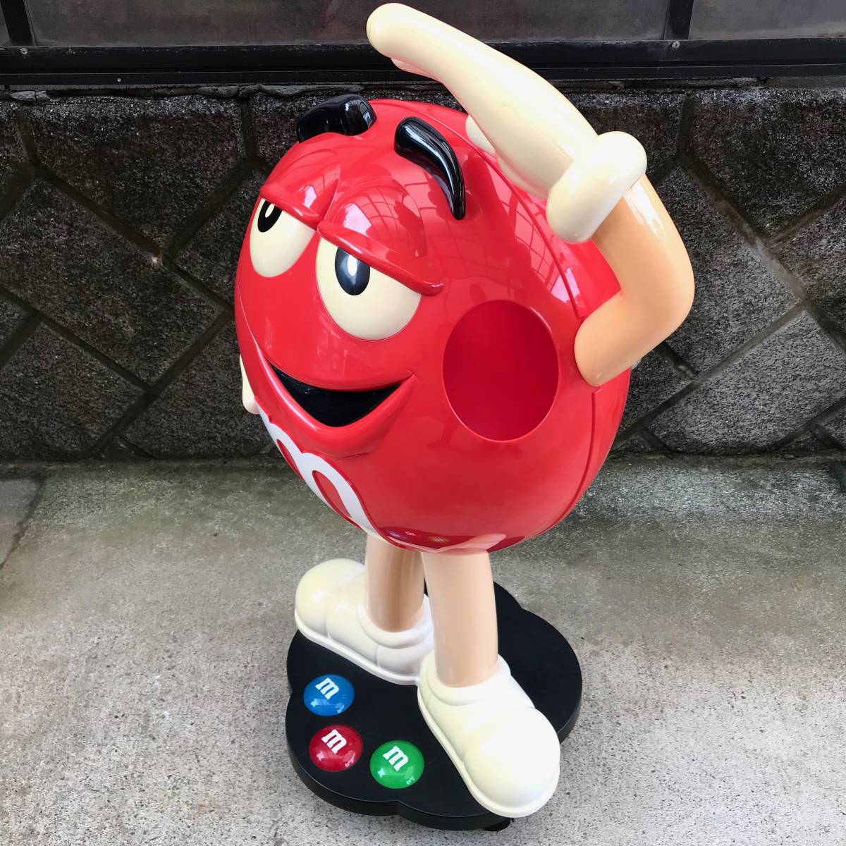 ☆非売品 希少 m&m's エムアンドエムズ 店頭ディスプレイ レッド☆