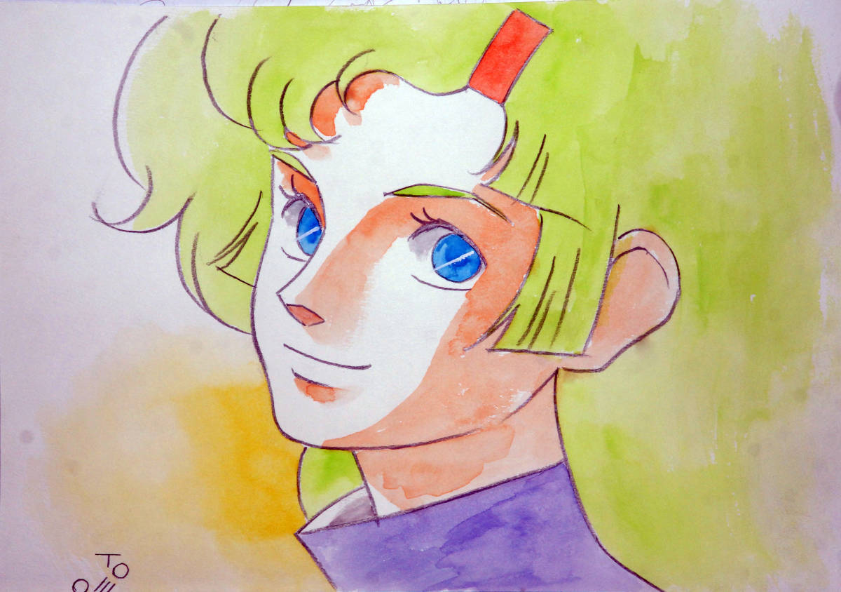 湖川友謙直筆サイン入りカラーイラスト】「ラグ」ザブングル、イデオン