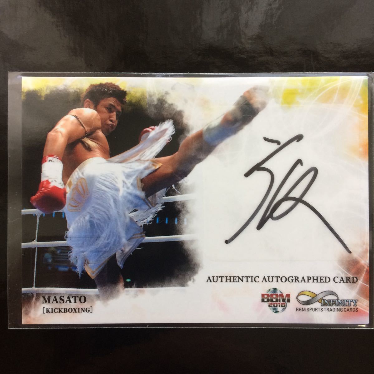 BBM 2018 INFINITY 魔裟斗 直筆サインカード /96 BBM 2018 INFINITY