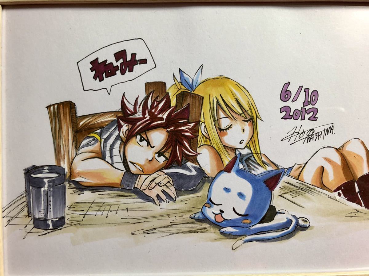 FAIRYTAIL 原画展 フェアリーテイル 真島ヒロ アクスタ ナツ ルーシィ