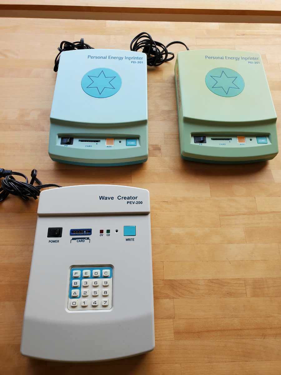 新品 ウェーブクリエイター パワーウェーブ セット コード表付 波動転写器