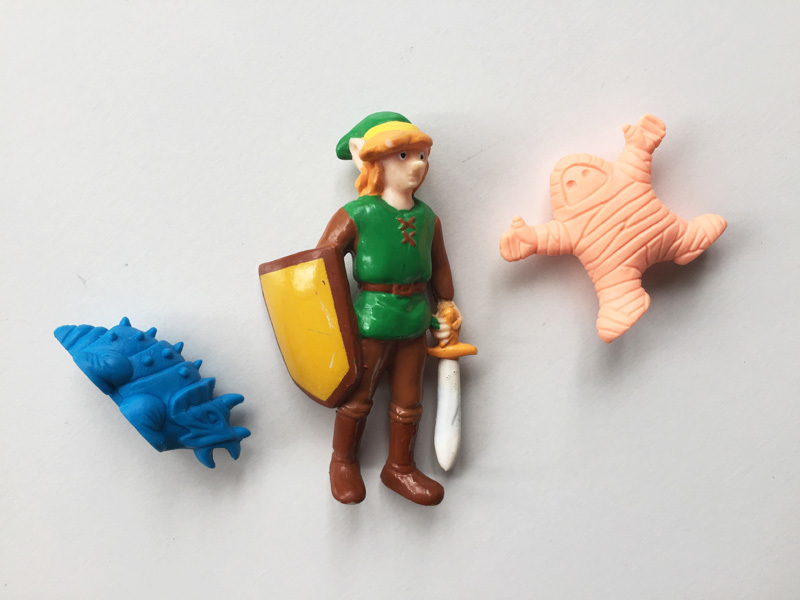 フィギュア リンクの冒険 ミニチュア ゼルダの伝説 ガチャ 消しゴム