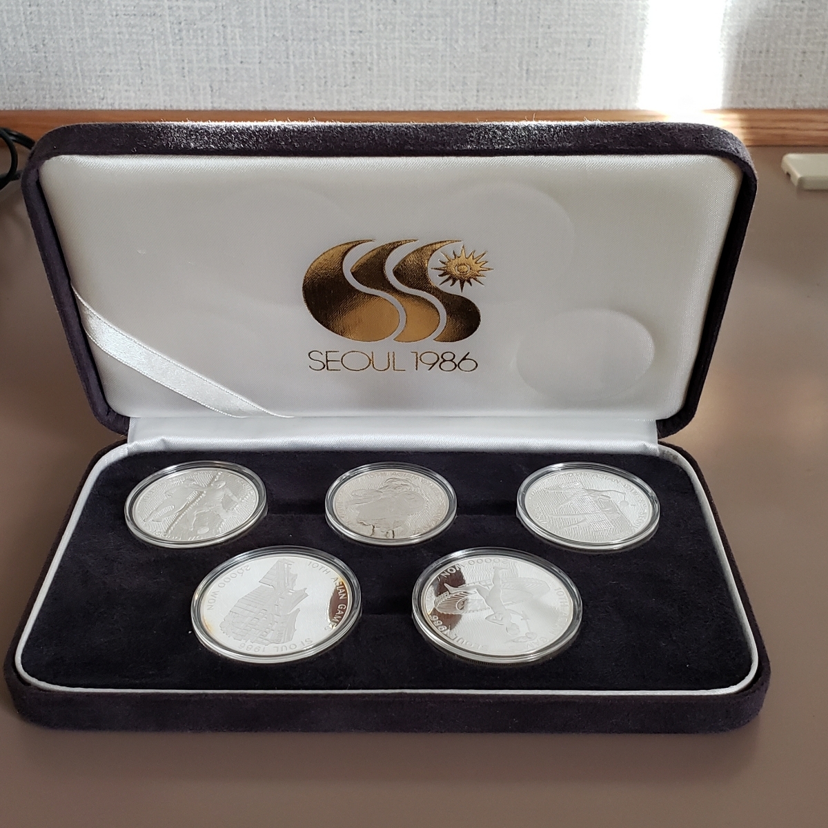 1986年ソウルアジア大会 銀メダル5枚セット Seoul 1986 1986年ソウル