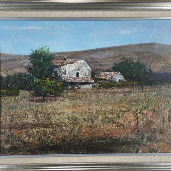 現代洋画家 吉本哲 風景画 実生会創立委員 元大調和運委 文化大臣賞