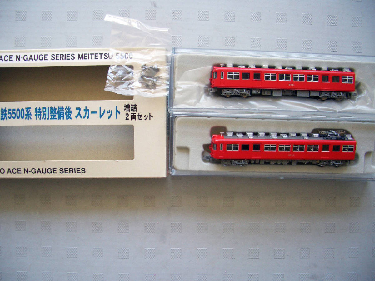 現状品 名鉄5500系 特別整備後 スカーレット 基本/増結 6両セット 現状品