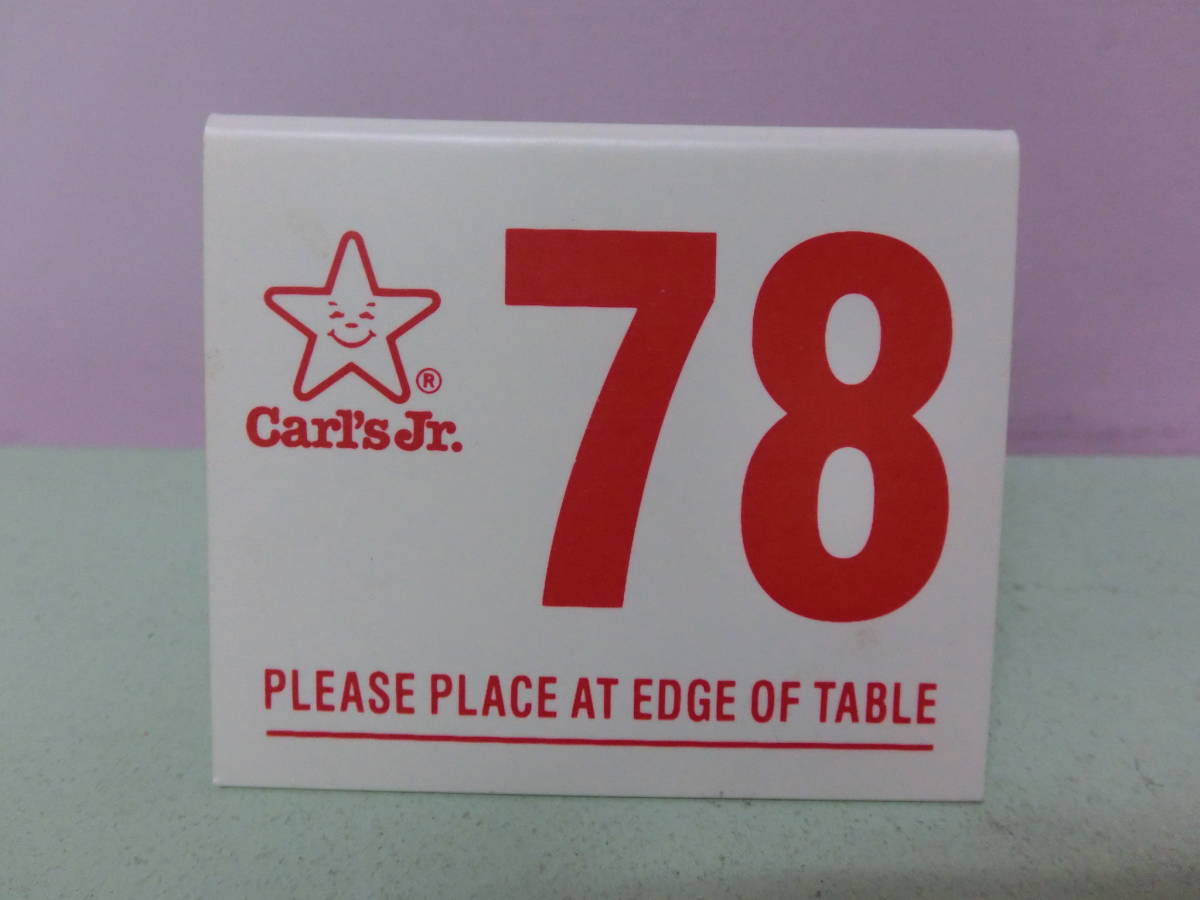 カールスJr テーブルナンバー プレート ローライダー カールスジュニア