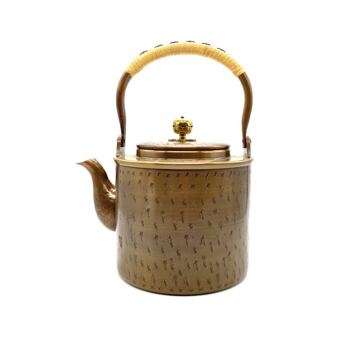 銅瓶 栄純堂 鎚肌 銅製 やかん 湯沸 急須 茶道具 煎茶道具 煎茶道具