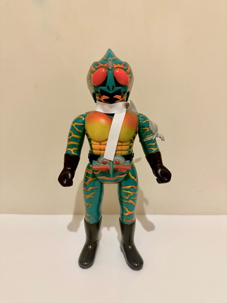 無版権 パチもの 「バンザイライダー」希少ソフビ フィギュア 無版権