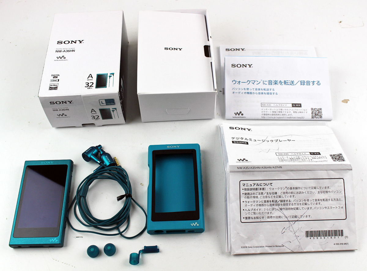 SONY ウォークマン NW-A36 32GB ビリジアンブルー 美品 WALKMAN NW-A36
