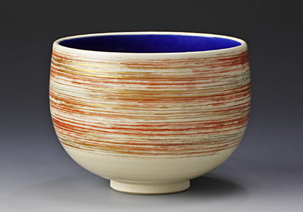 十六代 永楽善五郎（即全）造色絵瑞雲 茶碗茶道具