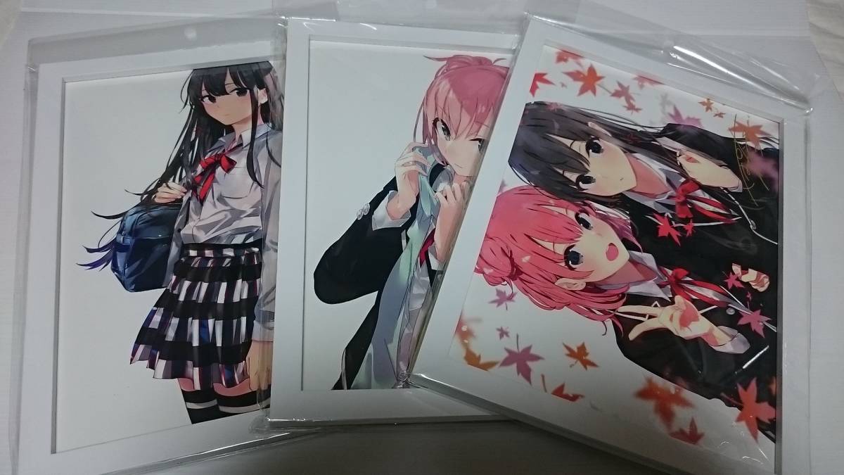 ぽんかん⑧展 雪ノ下雪乃 由比ヶ浜結衣 版上サイン入り ミニアート