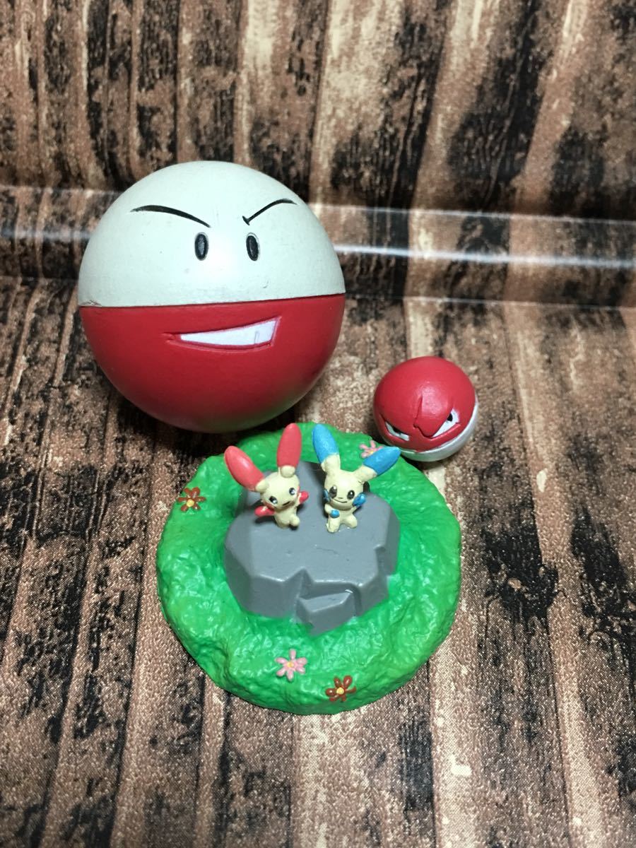 ポケモン 立体ポケモン図鑑 マルマイン ビリリダマ マイナン プラス