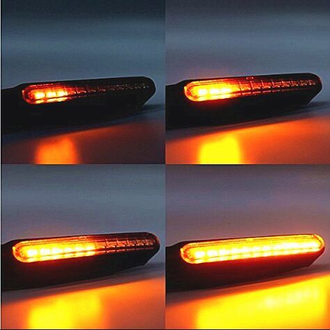 デイトナ バイク用 シーケンシャルウインカー LED 流れるウインカー