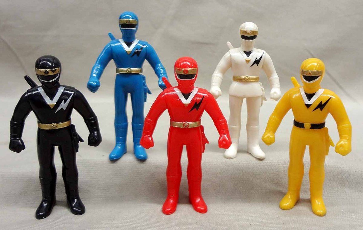 食玩 ミニソフビ 忍者戦隊カクレンジャー 5体セット プレイヒーロー