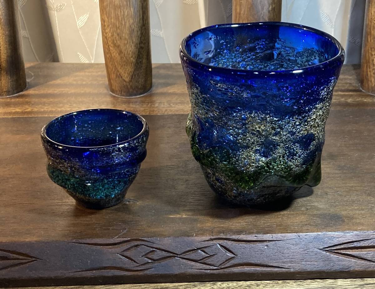 琉球ガラス 稲嶺盛吉 泡ガラス 皿 稲嶺盛吉 名品 Amazon | 琉球泡