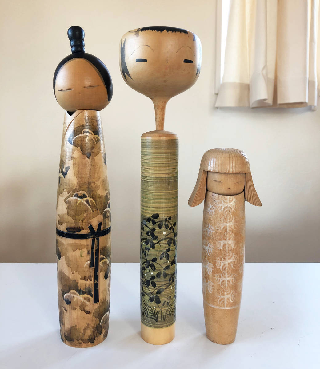 創作こけし片瀬快平作品「露草」KokeshiDoll