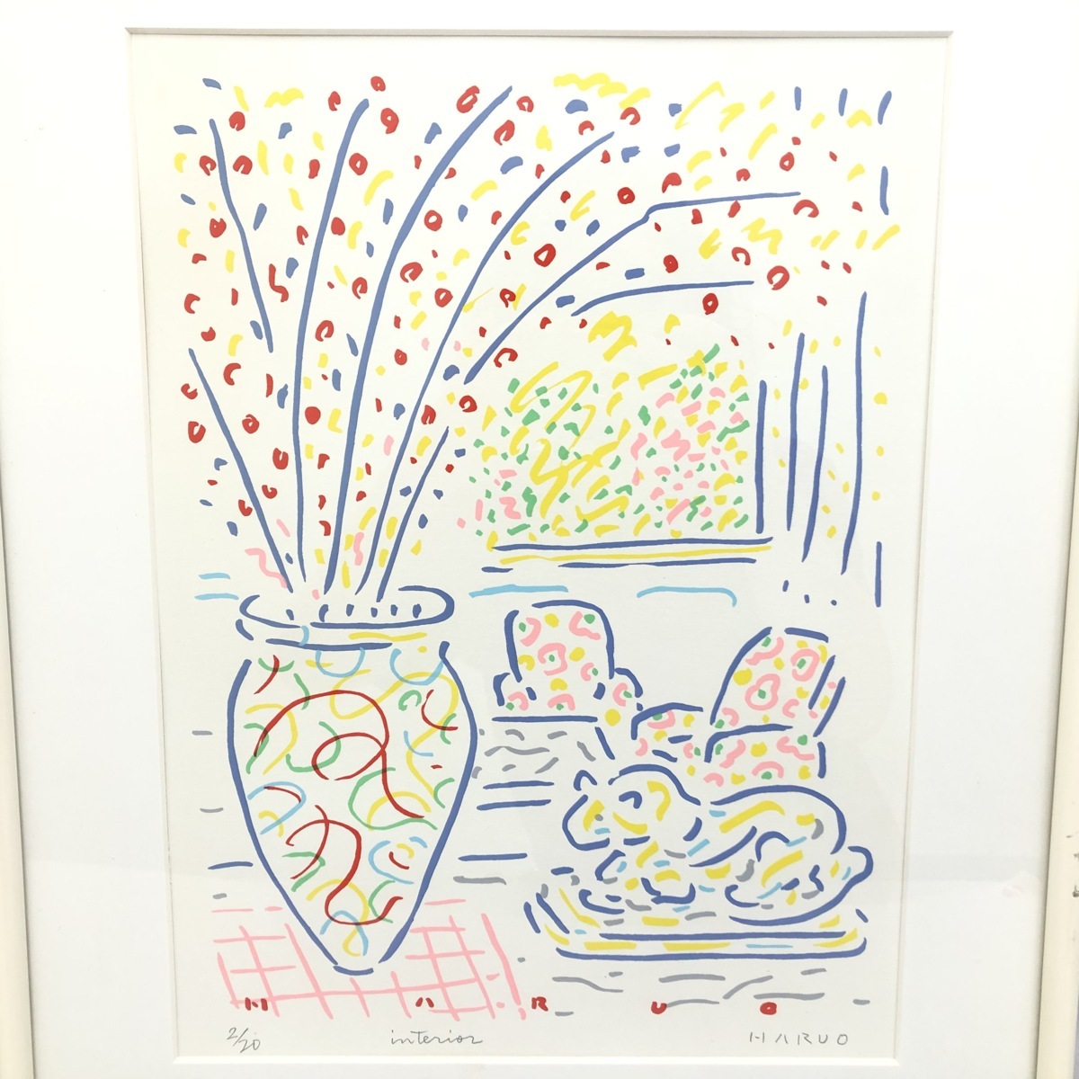 ハルオミヤウチ シルクスクリーン 絵画 宮内ハルオ 「女神in New York