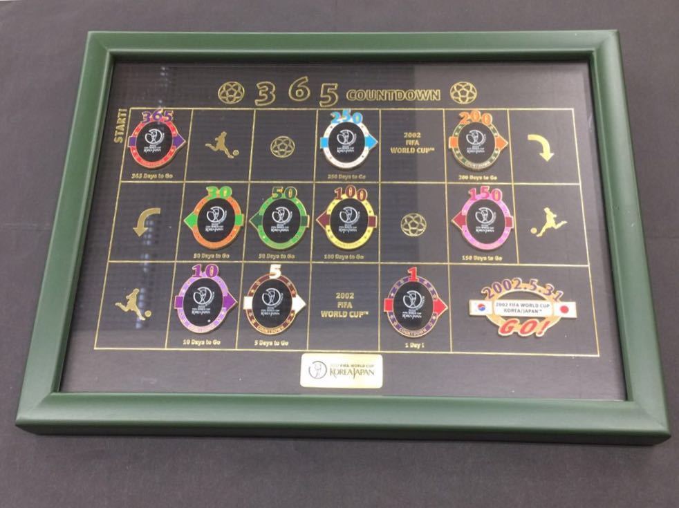 FIFA 日韓ワールドカップ 2002カウントダウンピンバッジ FIFA 日韓