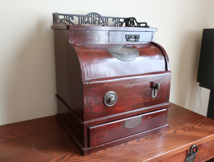 MIKUNI 御國 ミクニ 自動金銭分類器 木製レジスター 昭和レトロ