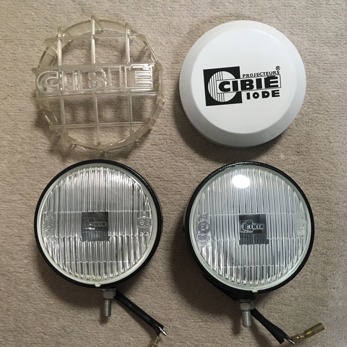 当時物デュアルカウル用CIBIEフォグランプ/ライトカバー付シビエ/検