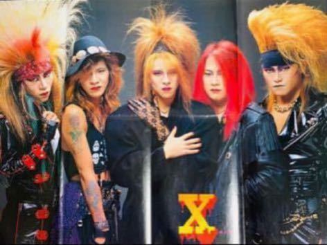 X JAPAN エックスジャパン[当時Tシャツ原稿及びポスター]