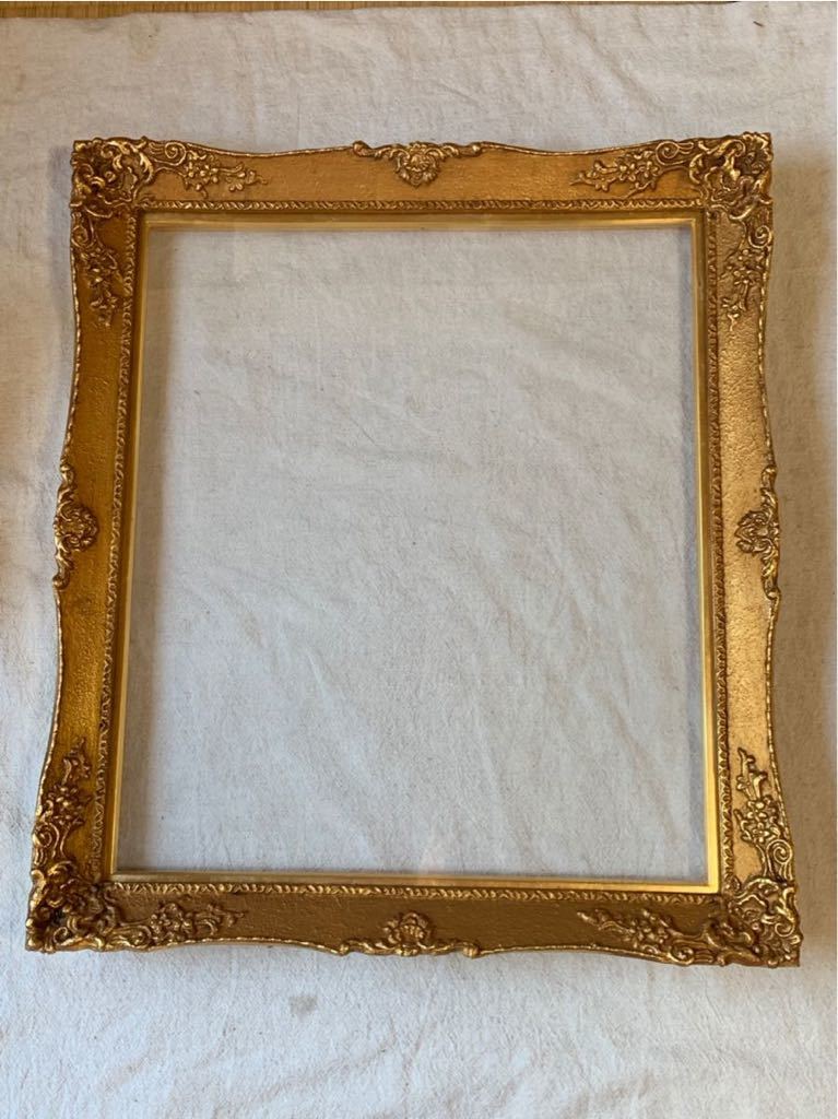 一点もの！ヴィンテージ】ゴールドの大きなフレーム（額縁