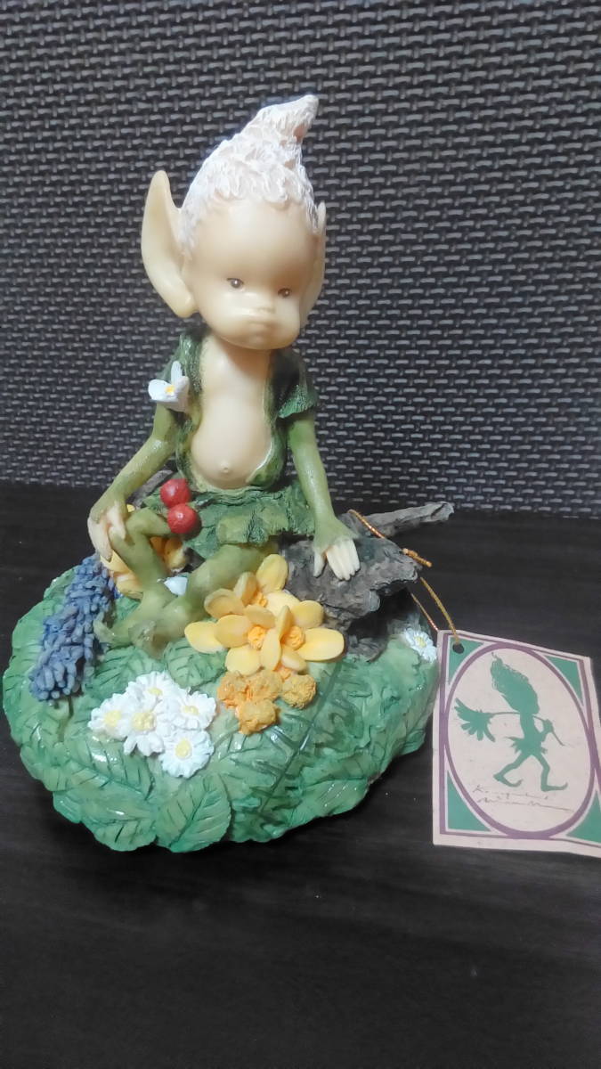 与勇輝 森の妖精 ニングル チュチュ コロボックル 陶器人形 フィギュ