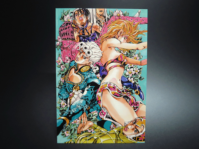 ジョジョの奇妙な冒険 徐倫＆ブチャラティ 複製原画 荒木飛呂彦 荒木