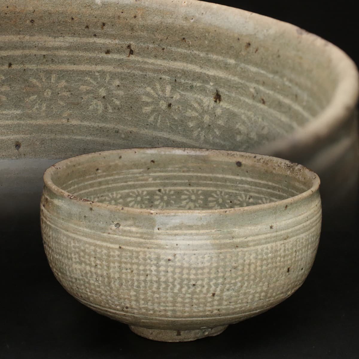 三島手 碗(大) 美しい白象嵌 金海窯 【公式通販】