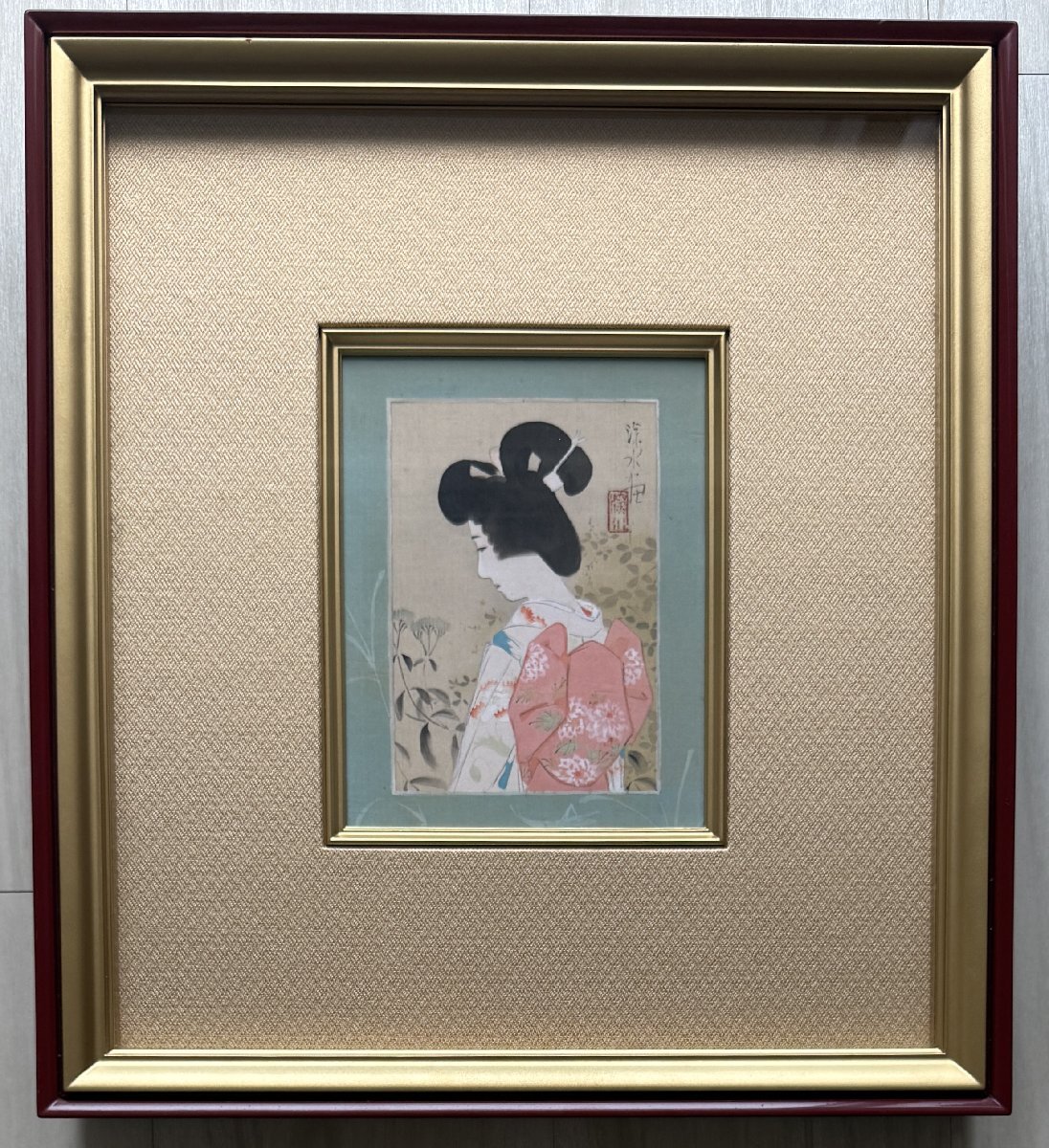 葛飾北斎 「見開者大開シリーズ」春画浮世絵木版画 大判/保存良い 江戸期