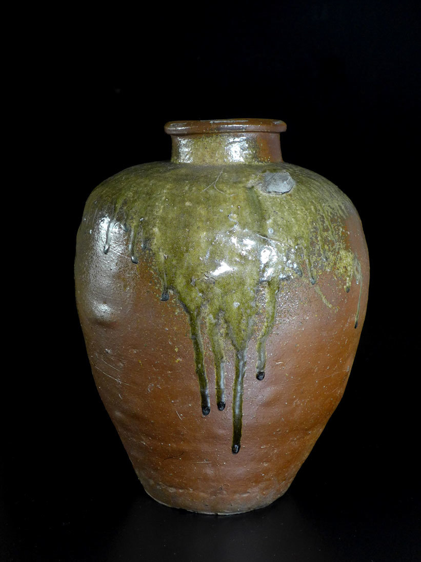 桃山時代保証】古備前壷/焼物/重量2,7kg/掛軸/名家伝来/AB-47 桃山時代