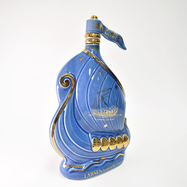 未開封 LARSEN ラーセン シップ アクアブルー 青陶器ボトル