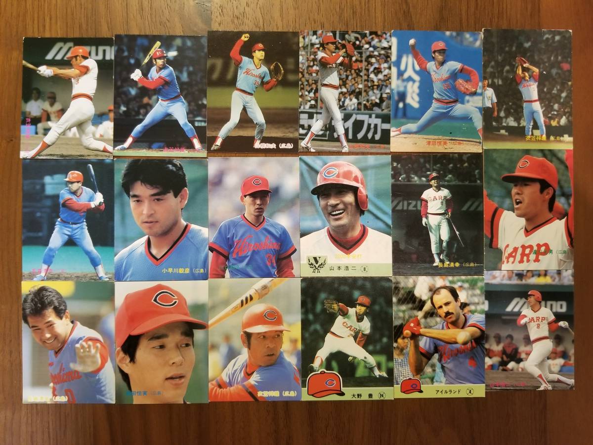 カルビープロ野球カード ルーキーカード 広島東洋カープ 津田恒実 1982