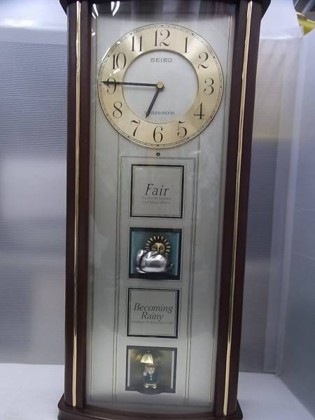 SEIKO からくり時計 天気予報 天候 RE516B ウェザーウィンドウ SEIKO