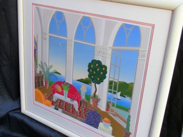 トーマス・マックナイト版画 (Thomas McKNIGHT)「レッドカウチ」