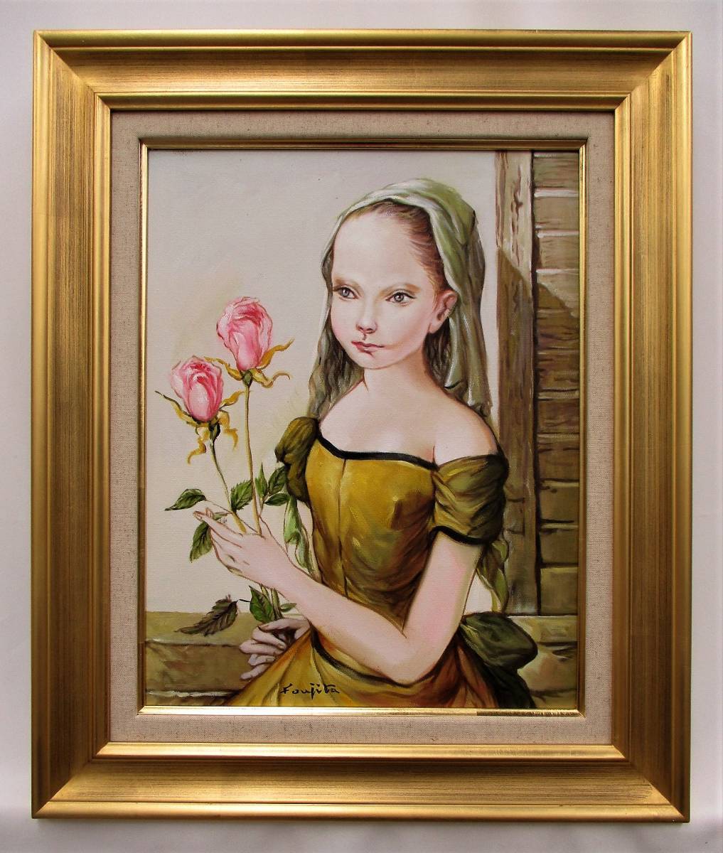 藤田嗣治 花と少女 藤田 嗣治 「花を持つ少女」 Leonard Foujita