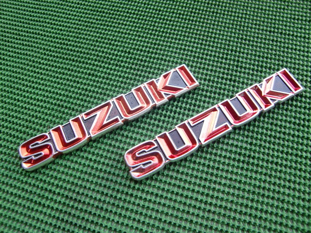 GSX400E ザリ 貴重 凹み型 タンクエンブレム 2枚セット SUZUKI 検
