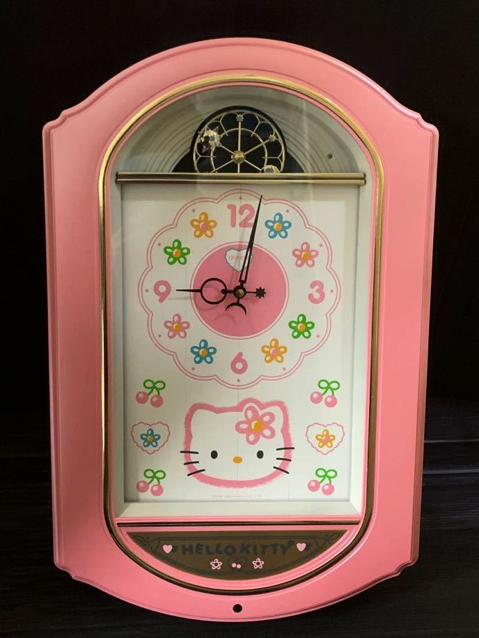 新品 ハローキティ 1998 CITIZEN からくり掛け時計 1998 家具